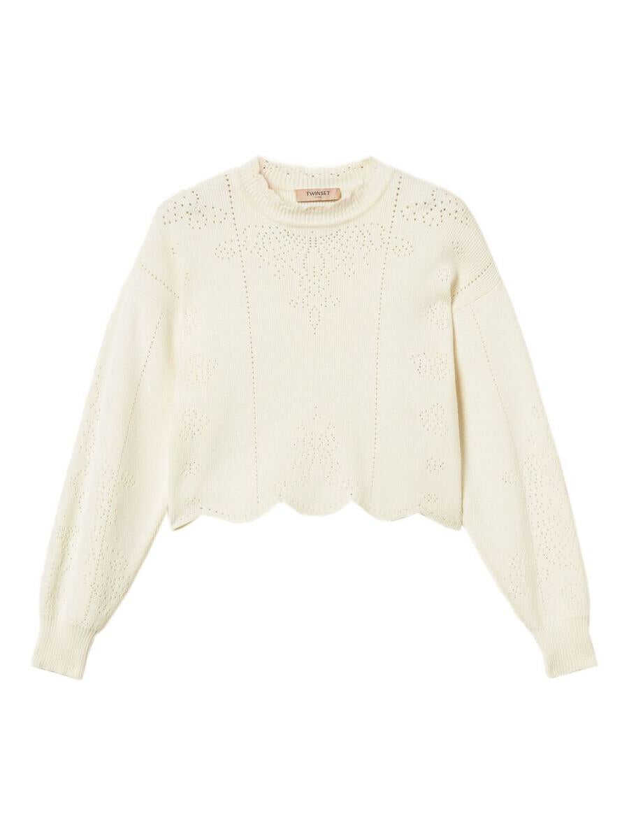 Pulovere TWINSET Twinset Sweaters White Femei (BM 19230375) 1