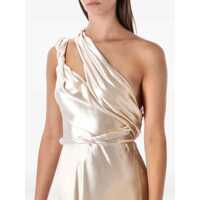 Rochii Dama pagina 77 - Rochii Alberta Ferretti Alberta Ferretti Velvet One-Shoulder Long Dress Beige Femei (BM 19230411) - B-mall.ro