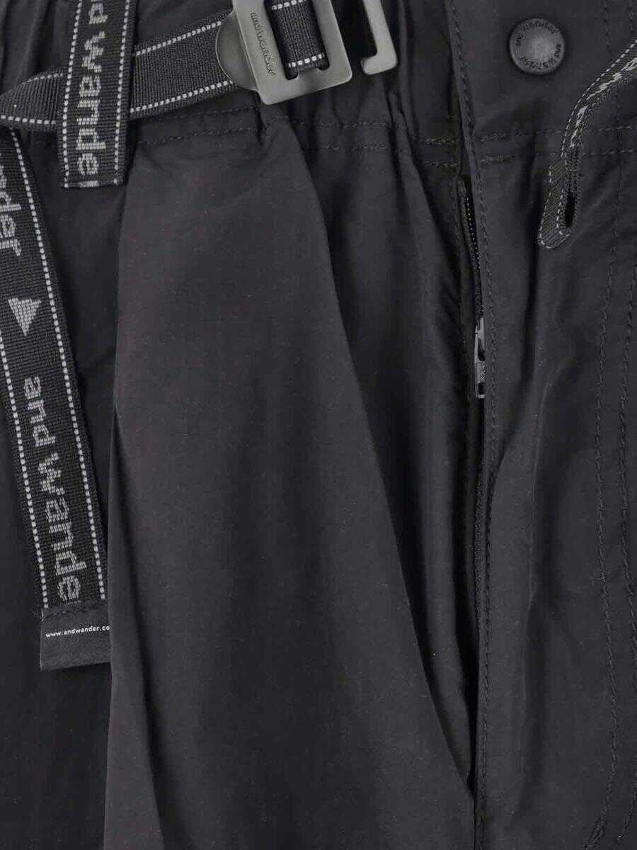 Pantaloni AND WANDER And Wander Trousers Black Barbati (BM 19230813) 5