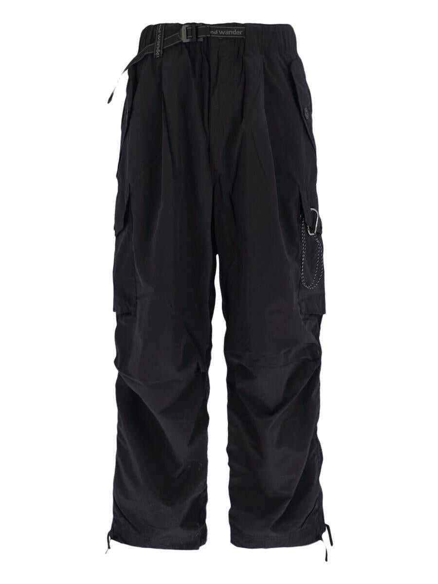 Pantaloni AND WANDER And Wander Trousers Black Barbati (BM 19230813) 1