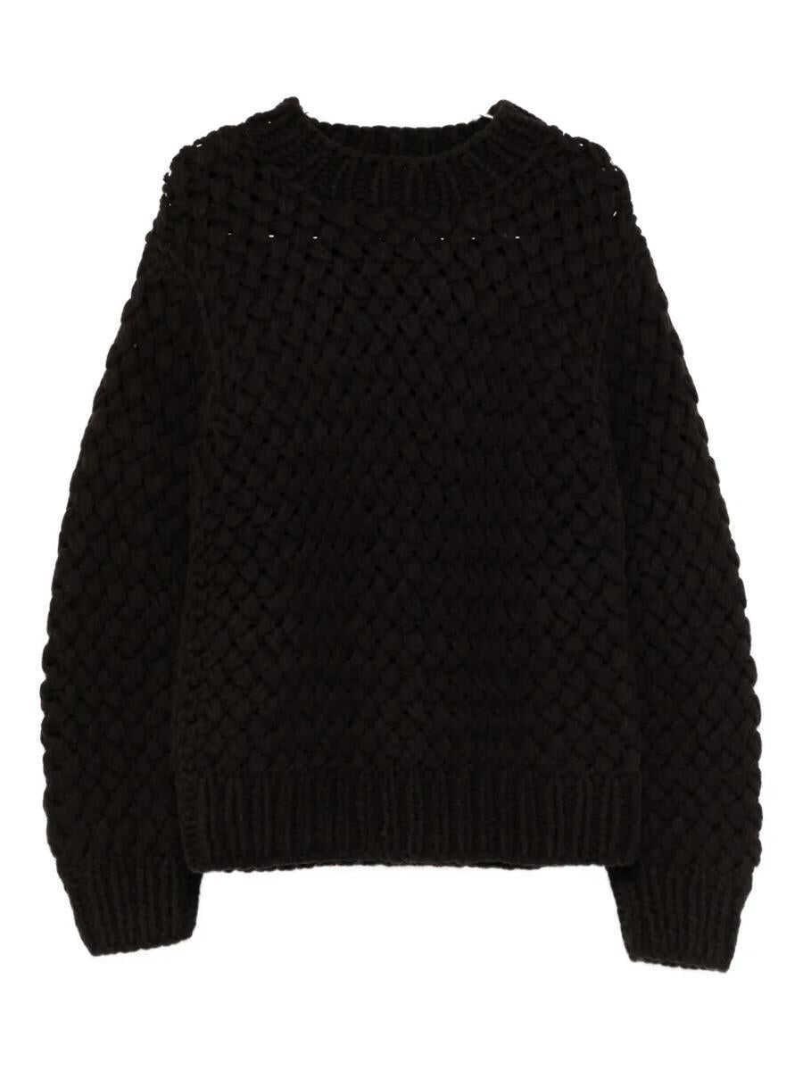 Pulovere Dries Van Noten Dries Van Noten Motel 2710 M.K. Sweater Dbrn BROWN Barbati (BM 19231254) 1