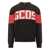 GCDS Gcds Gcds Black Sweater With Red Headband And Logo Black