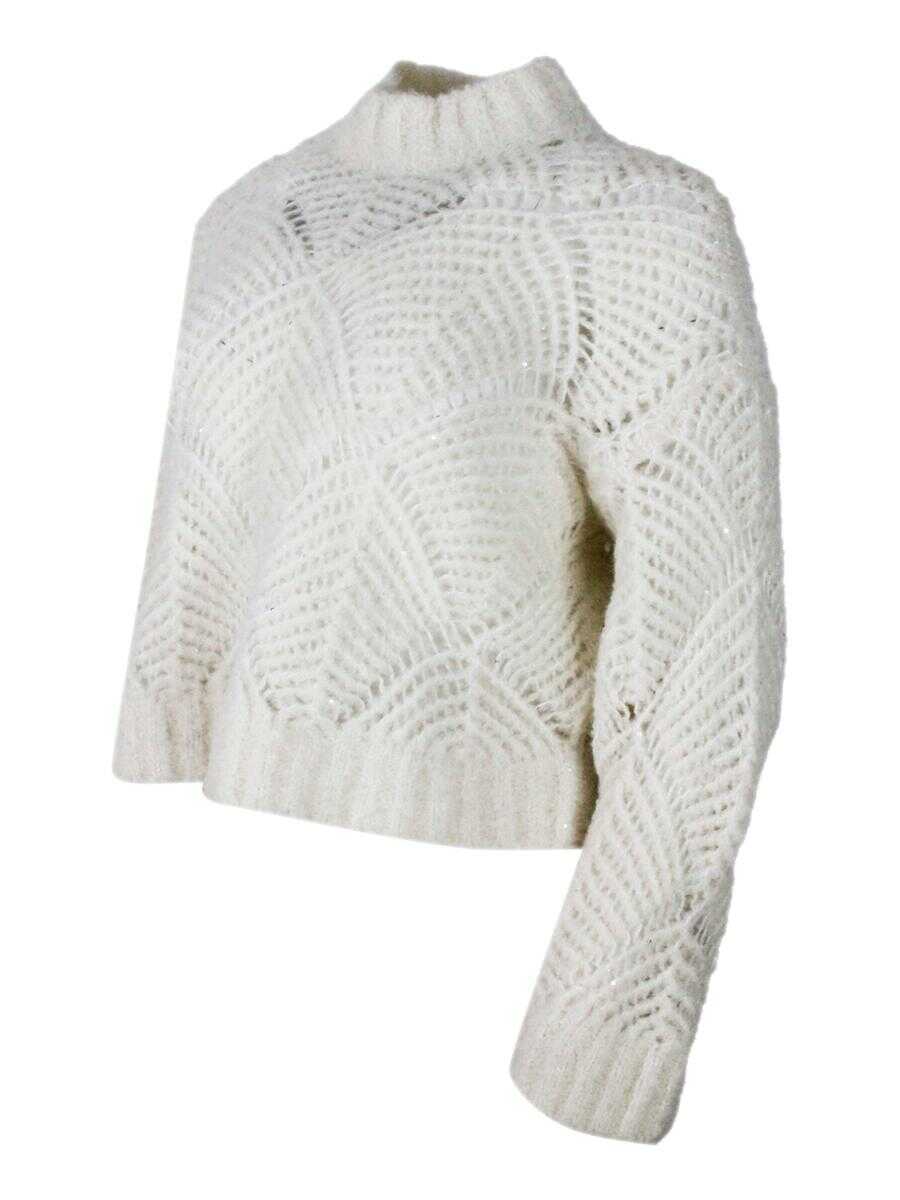 Pulovere ANTONELLI Antonelli Florence Sweaters WHITE Femei (BM 19231893) 2