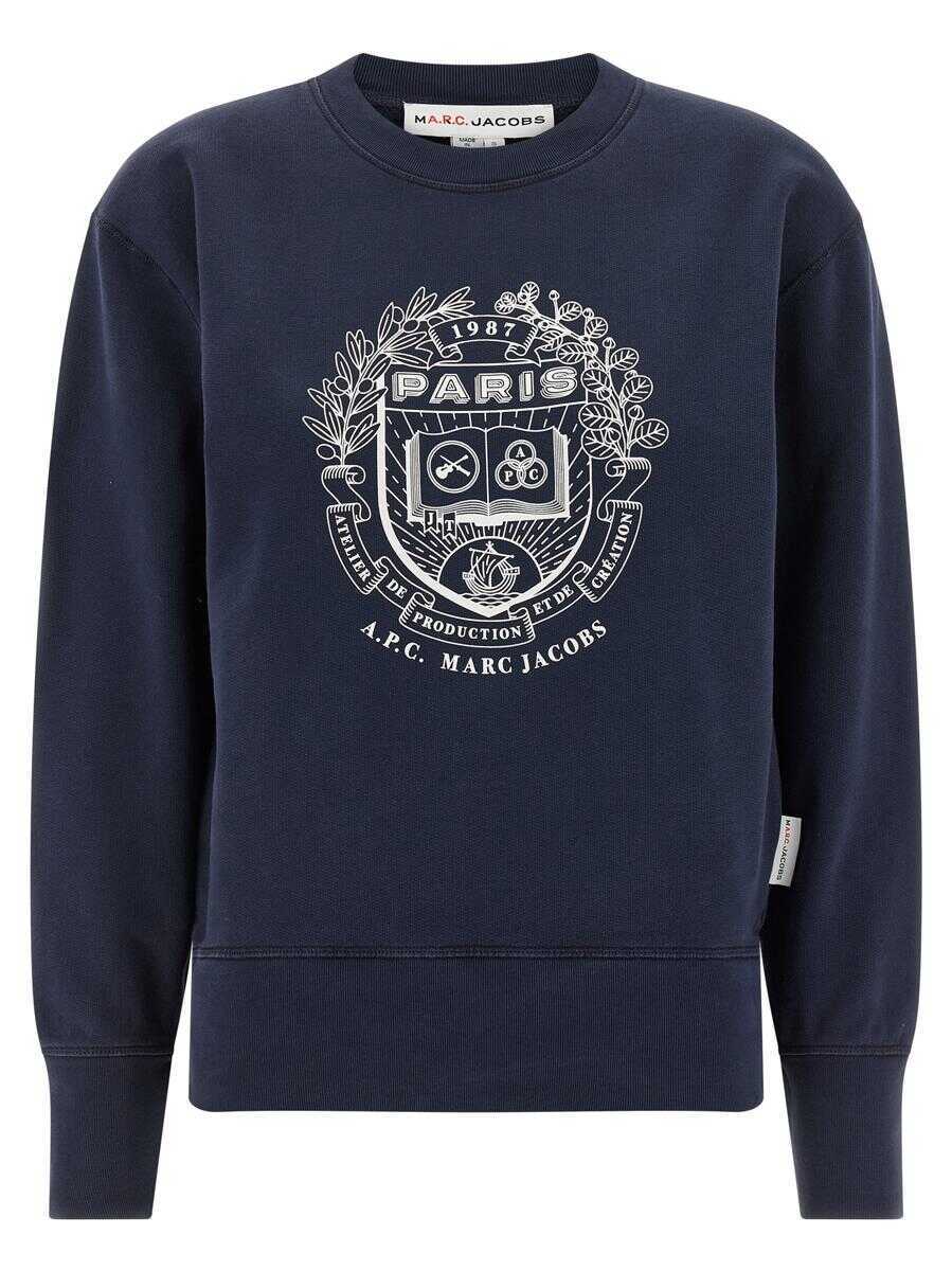 Pulovere A.P.C. A.P.C. Paris Apc Capsule Sweatshirt For Marc Jacobs BLUE Femei (BM 19232172) 1