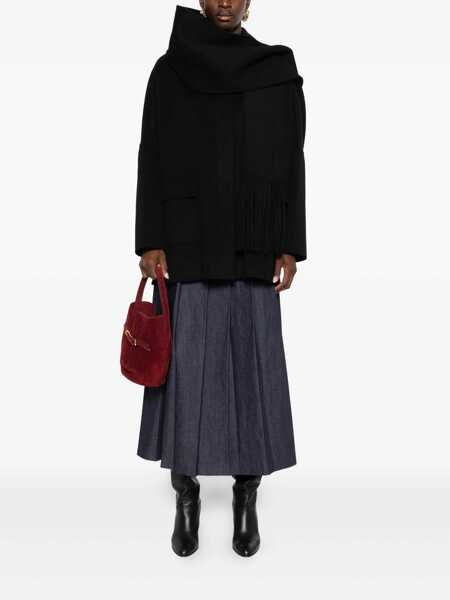 Geci ERMANNO FIRENZE Ermanno Firenze Scarfed Cape Black Femei (BM 19232262) 2