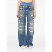 Blugi Dolce & Gabbana Dolce & Gabbana High Waisted Jeans With Doubled Effect Femei