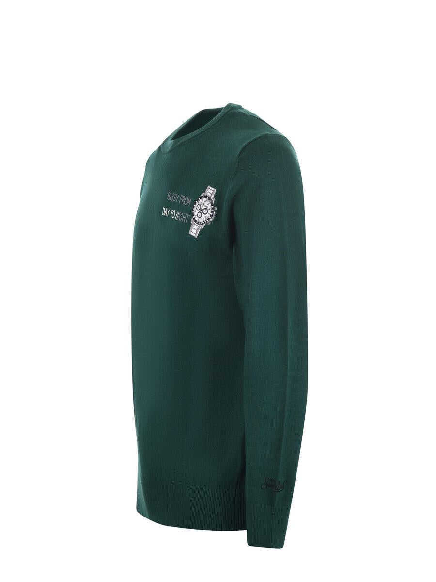Pulovere Mc2 Saint Barth MC2 Saint Barth  Sweater VERDE INGLESE Barbati (BM 19232841) 2
