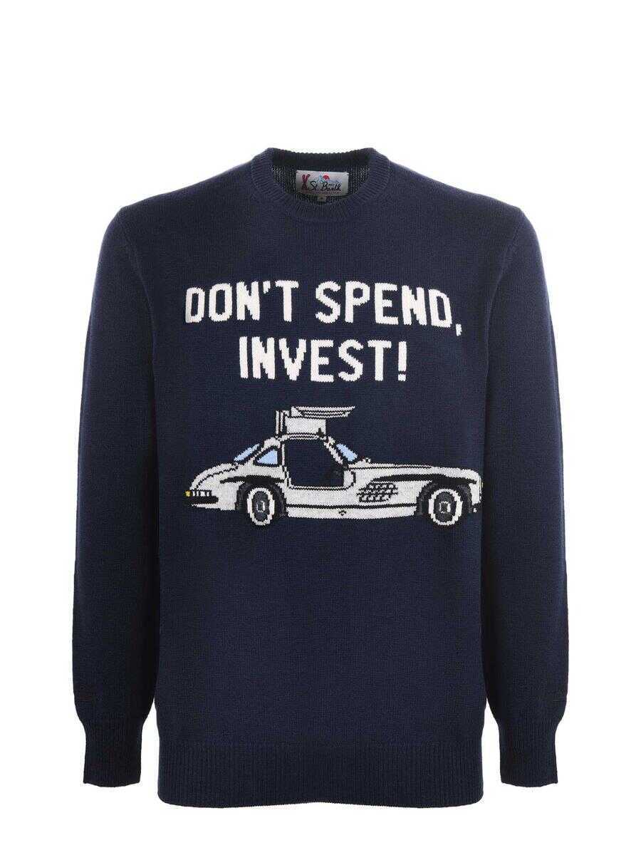 Pulovere Mc2 Saint Barth MC2 Saint Barth  Sweaters BLUE Barbati (BM 19232850) 1