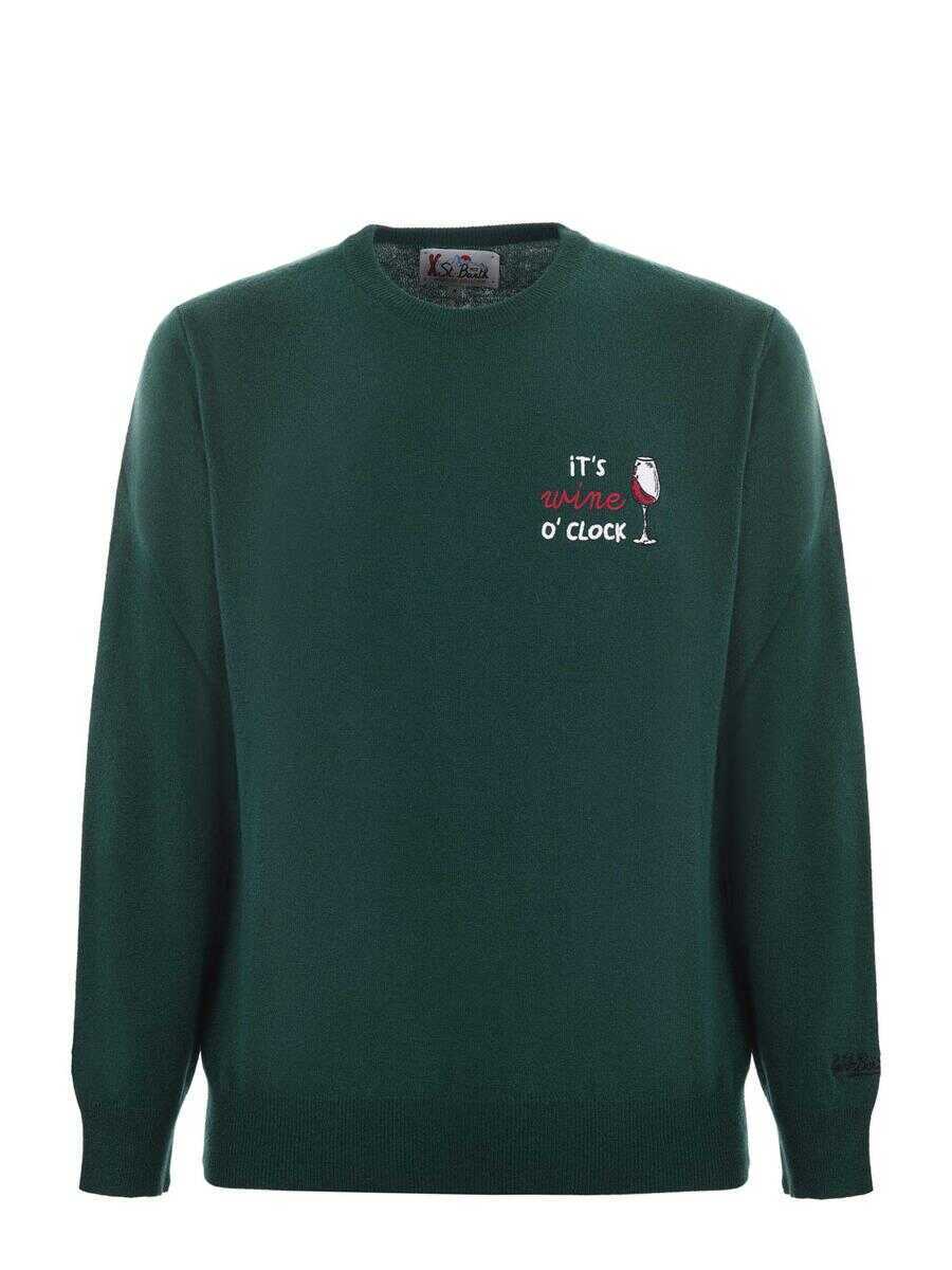 Pulovere Mc2 Saint Barth MC2 Saint Barth  Sweater VERDE INGLESE Barbati (BM 19232853) 1