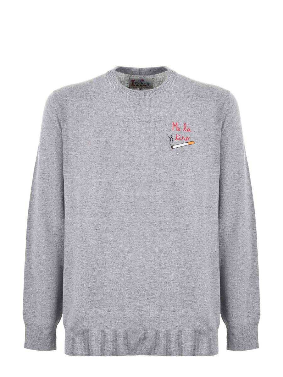 Pulovere Mc2 Saint Barth MC2 Saint Barth  Sweater Grey Barbati (BM 19232862) 1