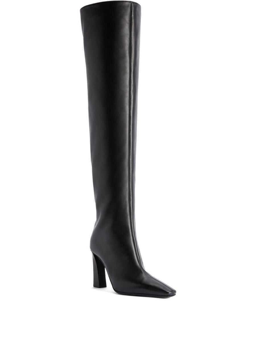 Bocanci Giuseppe Zanotti Giuseppe Zanotti Janiee Leather Heel Boots Black Femei (BM 19232991) 1