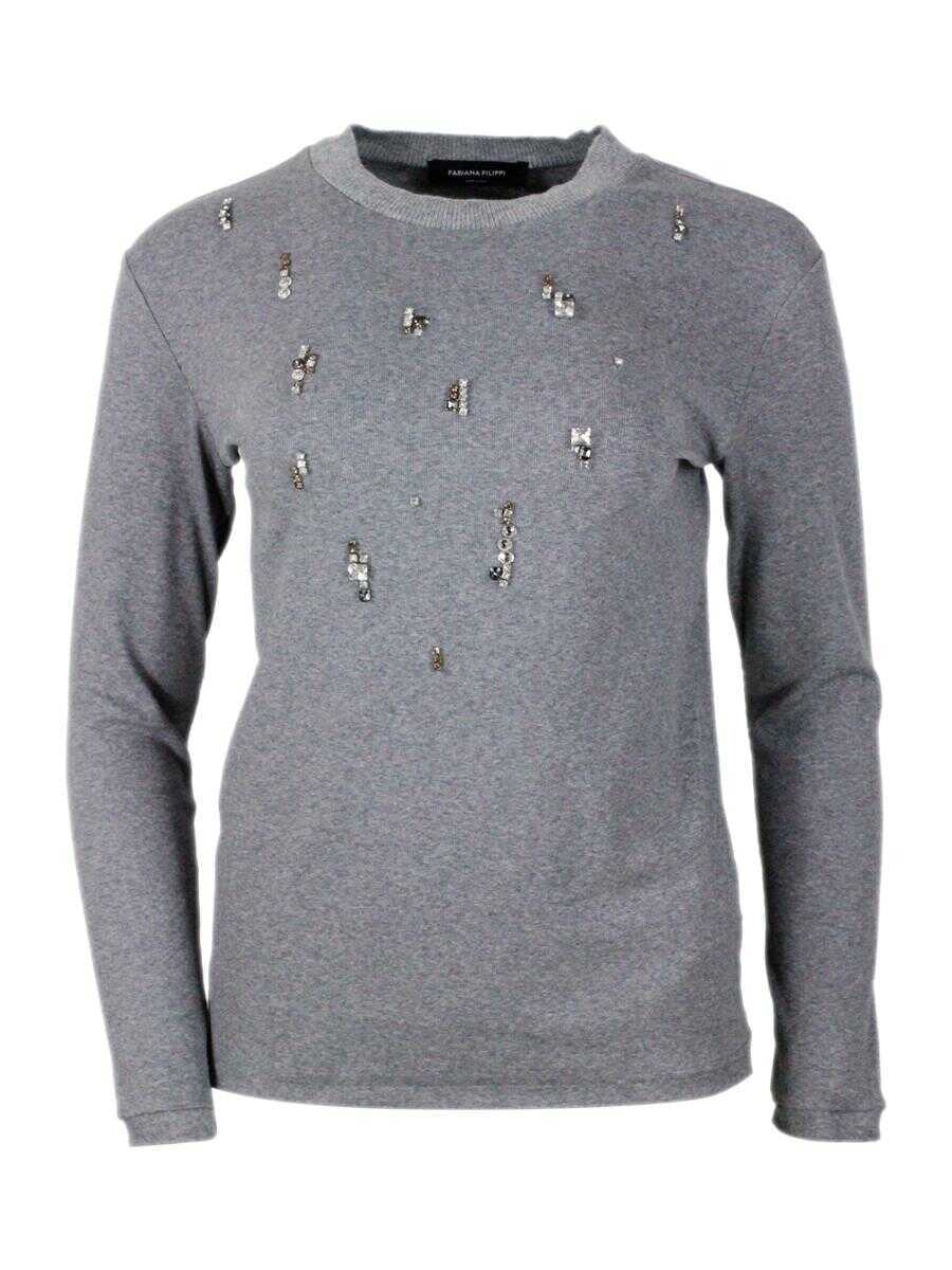 Topuri Fabiana Filippi Fabiana Filippi T-Shirts And Polos GREY Femei (BM 19233030) 1