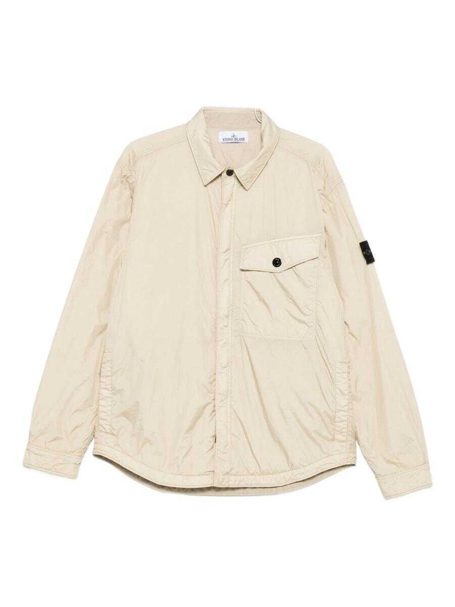Geci Stone Island Stone Island Nylon Blouson Jacket Beige Barbati (BM 19233249) 1