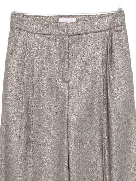 Pantaloni casual VIA MASINI 80 Via Masini 80 Wool Trousers BROWN Femei (BM 19233414) 3