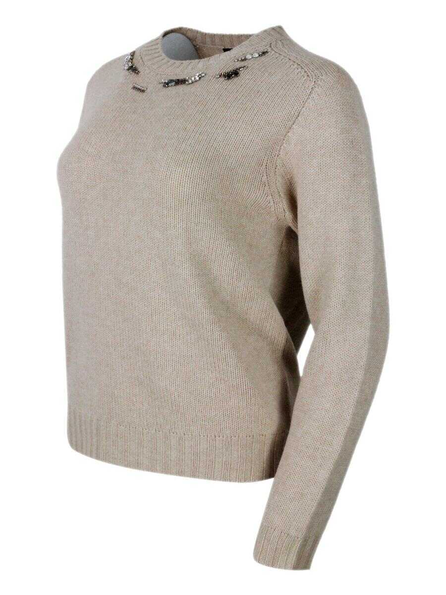 Pulovere Fabiana Filippi Fabiana Filippi Sweaters Beige Femei (BM 19233441) 2