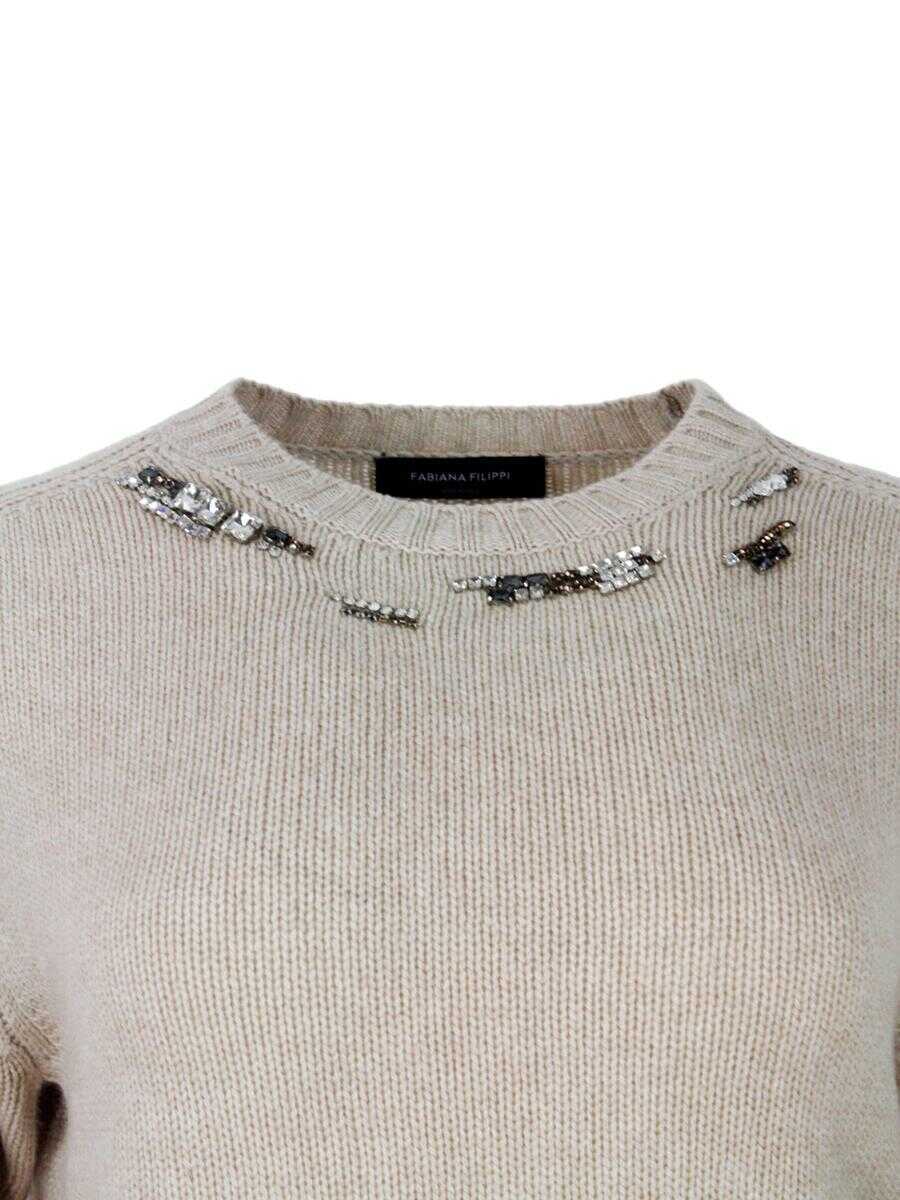 Pulovere Fabiana Filippi Fabiana Filippi Sweaters Beige Femei (BM 19233441) 4