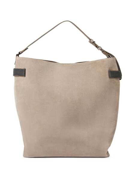 Genti de umar Brunello Cucinelli Brunello Cucinelli Essence Shoulder Bag BROWN Femei (BM 19233456) 3