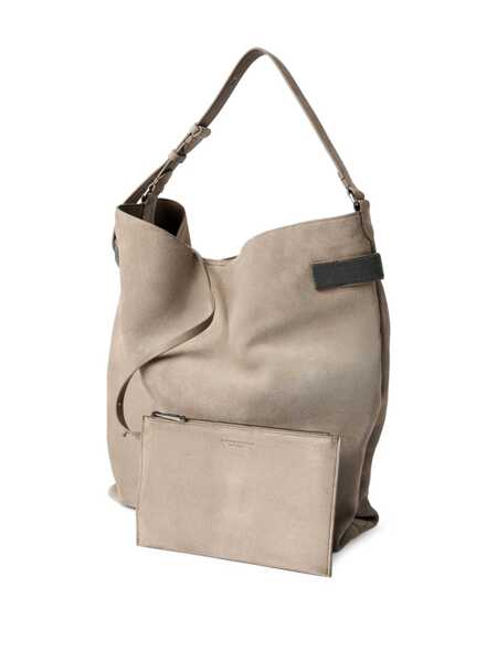 Genti de umar Brunello Cucinelli Brunello Cucinelli Essence Shoulder Bag BROWN Femei (BM 19233456) 5