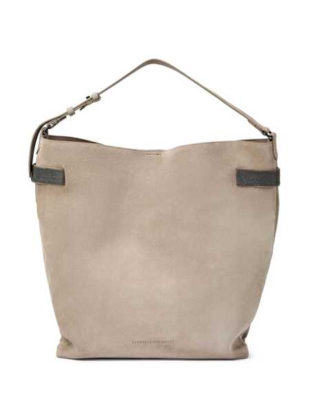 Genti de umar Brunello Cucinelli Brunello Cucinelli Essence Shoulder Bag BROWN Femei (BM 19233456) 1