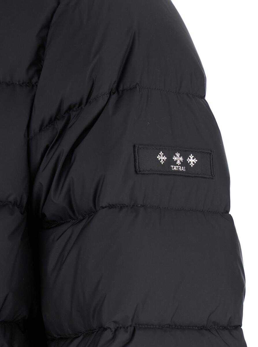 Geci de iarna TATRAS Liko Black Down Jacket With Drawstring Hood And Logo Patch On The Side In Tech Fabric Man Black Barbati (BM 19233501) 3