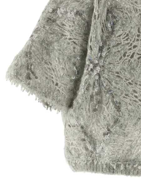 Pulovere Brunello Cucinelli Brunello Cucinelli Sequin Sweater GRAY Femei (BM 19233507) 3
