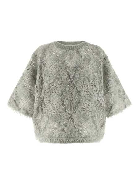 Pulovere Brunello Cucinelli Brunello Cucinelli Sequin Sweater GRAY Femei (BM 19233507) 1