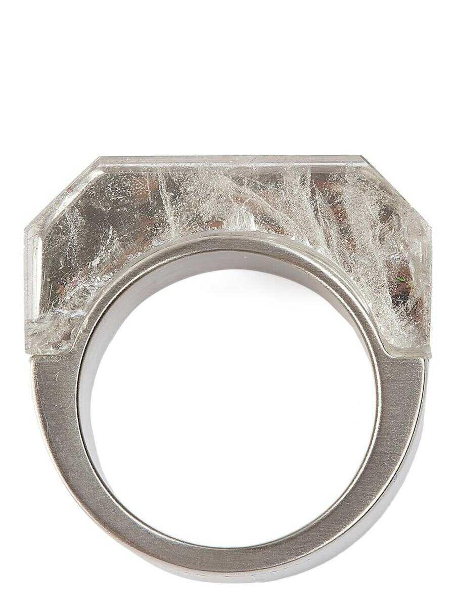 Bijuterii Rick Owens Rick Owens Double Crystal Hollywood Ring Accessories GREY Femei (BM 19233792) 1
