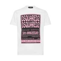 Tricouri DSQUARED2 Dsquared2 Anniversary White Logo T-Shirt Barbati