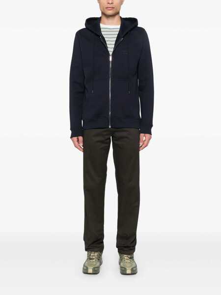 Bluze de trening Dondup Dondup Hoodie Full Zip Basic Fleece Clothing BLUE Barbati (BM 19234149) 2