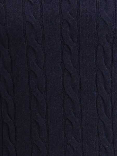 Pulovere ARAGONA CASHMERE Braided-effect crewneck Sweater BLUNOTTE Barbati (BM 19234355) 4