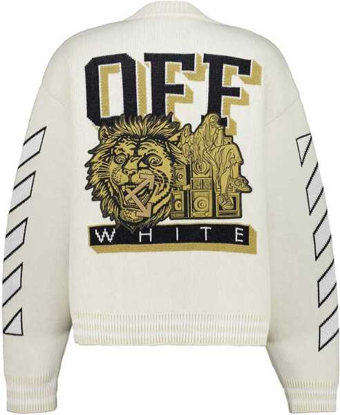 Cardigane Off-White Moon Vars Knit Cardigan CREAM - BLACK Barbati (BM 19234361) 2