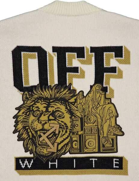 Cardigane Off-White Moon Vars Knit Cardigan CREAM - BLACK Barbati (BM 19234361) 4