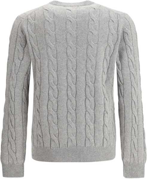 Pulovere ARAGONA CASHMERE Braided-effect crewneck Sweater PERLA Barbati (BM 19234376) 3