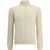 ARAGONA CASHMERE Braided Turtleneck Sweater WHITE