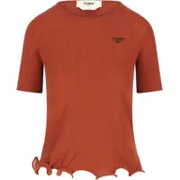 Topuri Short-sleeved Virgin Wool Top Femei