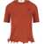 Fendi Short-sleeved Virgin Wool Top RUST-25