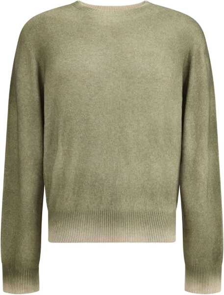 Pulovere casual ARAGONA CASHMERE Cashmere Crewneck with gradient effect LIGHTCAMEL Barbati (BM 19234457) 1