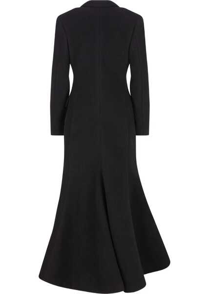 Paltoane Balenciaga Oversized Godet double-breasted Coat BLACK Femei (BM 19234460) 2