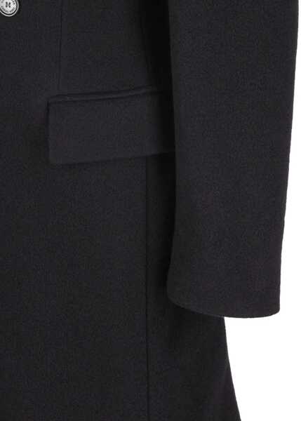 Paltoane Balenciaga Oversized Godet double-breasted Coat BLACK Femei (BM 19234460) 4