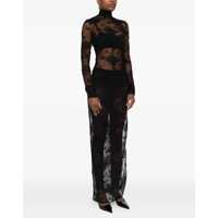 Salopete Dama - Salopete THE ANDAMANE Tessa sheer Lace Jumpsuit BLACK Femei (BM 19234475) - B-mall.ro