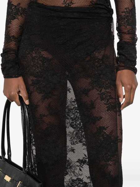Salopete THE ANDAMANE Tessa sheer Lace Jumpsuit BLACK Femei (BM 19234475) 5