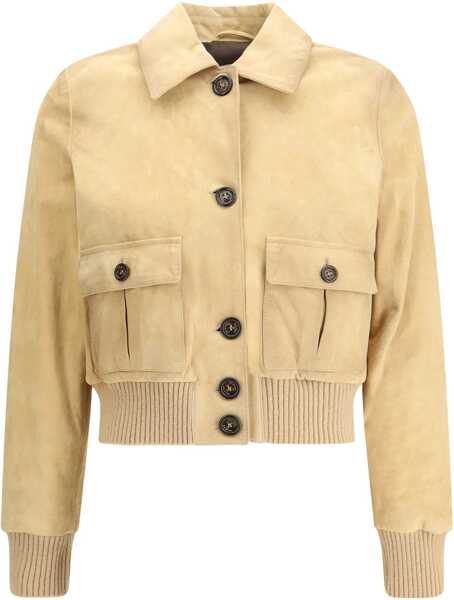 Jachete VALSTAR Suede leather Jacket SAND Femei (BM 19234478) 2