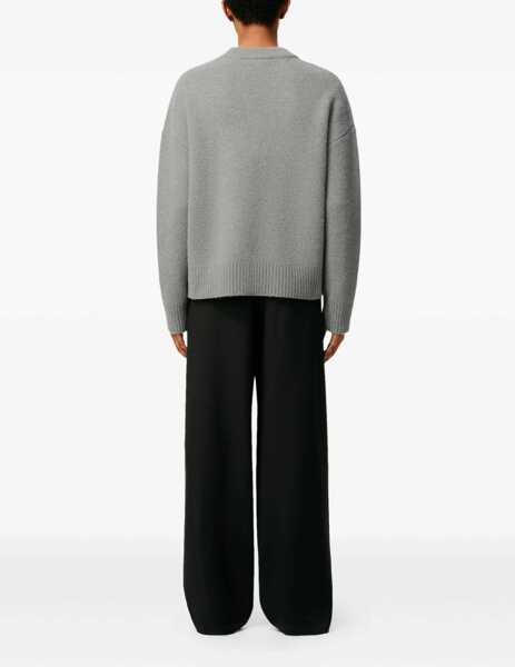 Cardigane AMI Paris Alpaca Ami de Coeur Cardigan GRIS/ECRU Femei (BM 19234511) 3