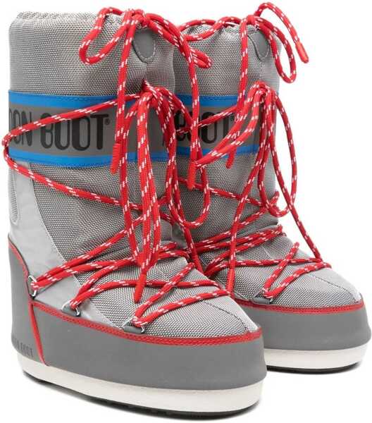 Ghete Moon Boot Icon Space Racing Boots GREY Baieti (BM 19234556) 1