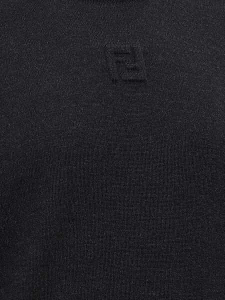 Pulovere casual Fendi Ff Pullover In Virgin Wool GREY Barbati (BM 19234589) 3