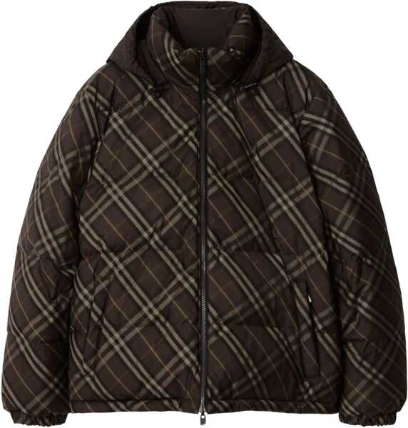 Bomber jacket Burberry Reversible Check Puffer Jacket BROWN Barbati (BM 19234595) 1
