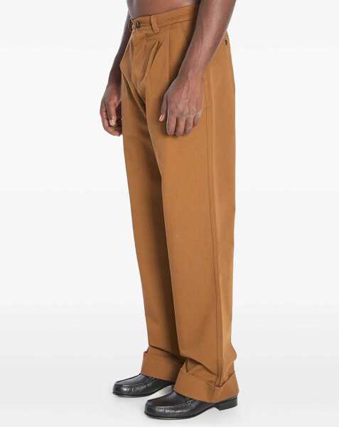 Pantaloni casual Valentino Garavani Cotton Gabardine Trousers BROWN Barbati (BM 19234604) 3