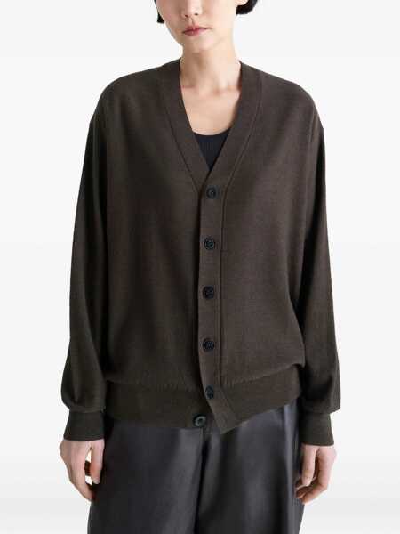 Cardigane LEMAIRE Relaxed Twisted Cardigan BROWN Barbati (BM 19234607) 3