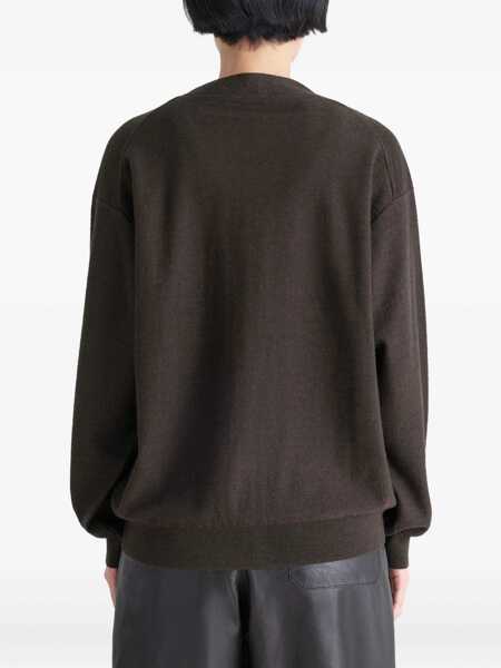 Cardigane LEMAIRE Relaxed Twisted Cardigan BROWN Barbati (BM 19234607) 4