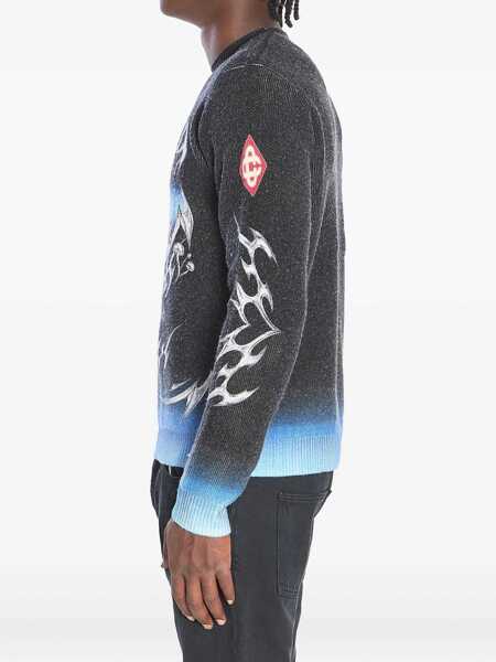 Pulovere Casablanca Sweater With Blades Print GREY Barbati (BM 19234613) 3